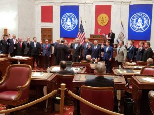 State Senate opens 2019 session with cordial formalities; president calls for bipartisan cooperation